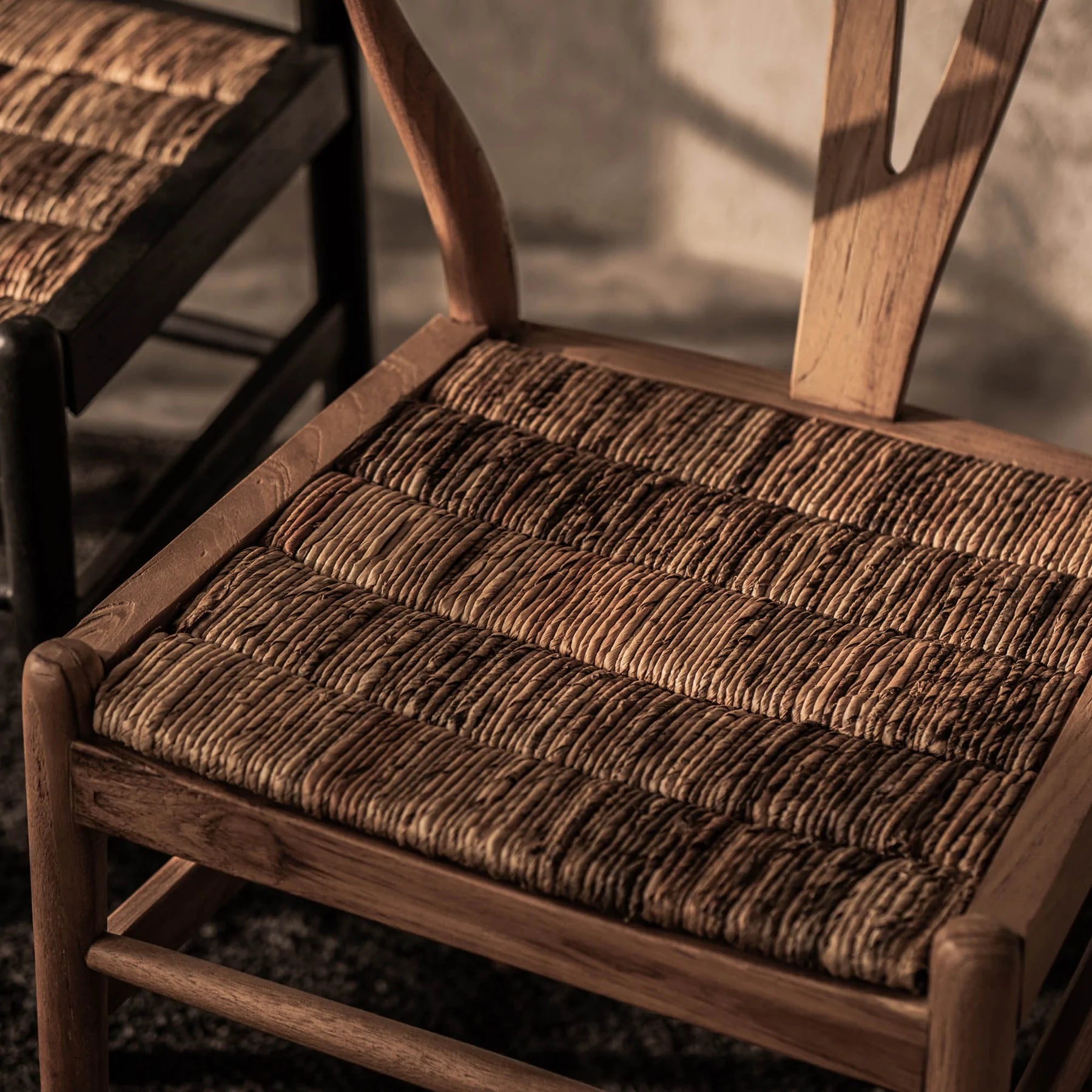 Caterpillar Twin Chair- Black or Natural