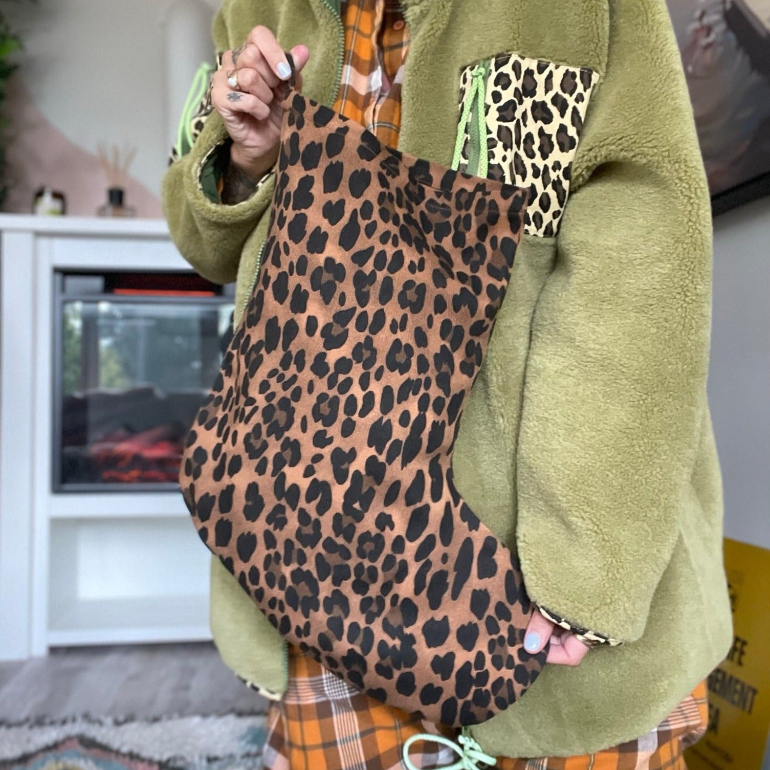 Stubby Stocking - Leopard