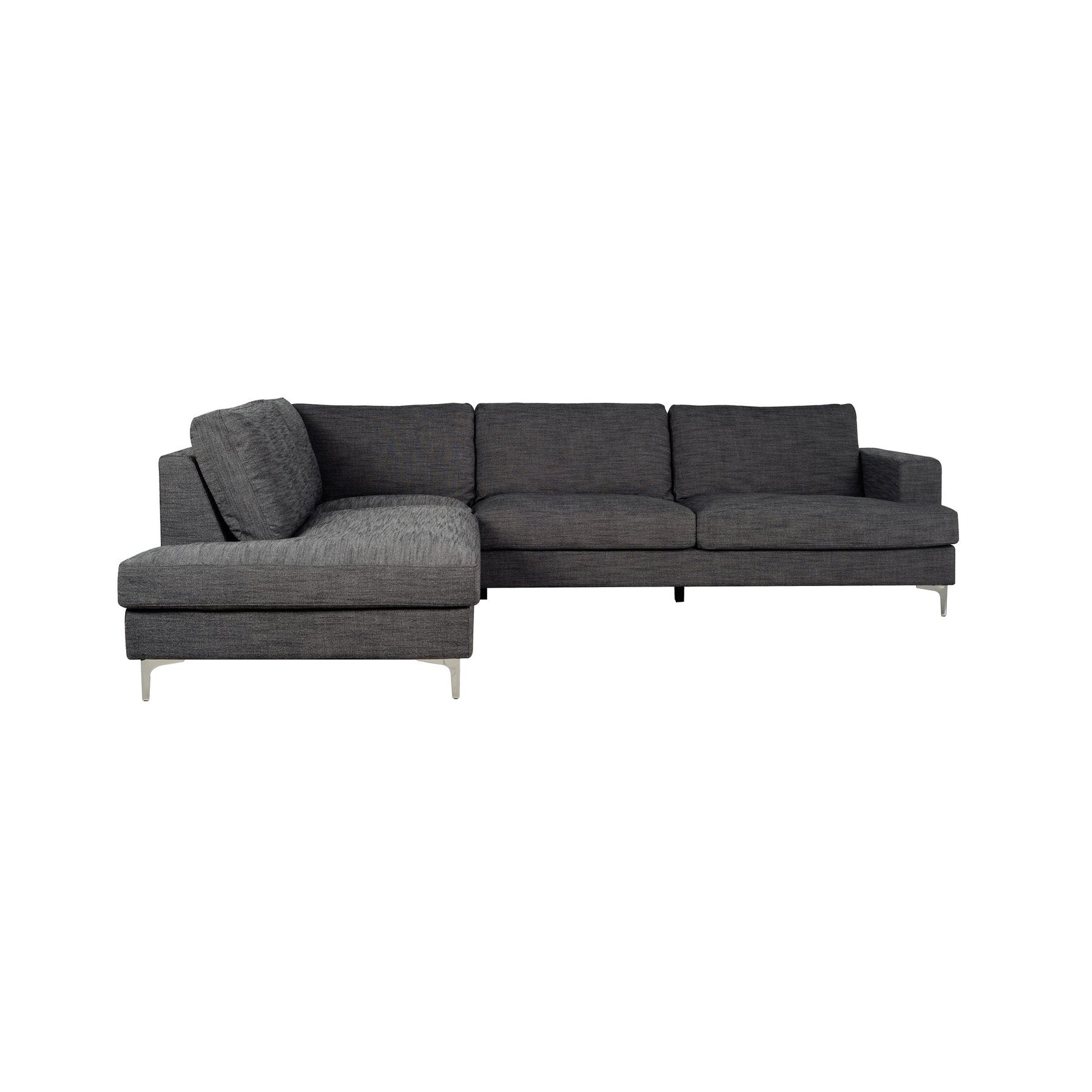 Feather left Sectional - Charcoal