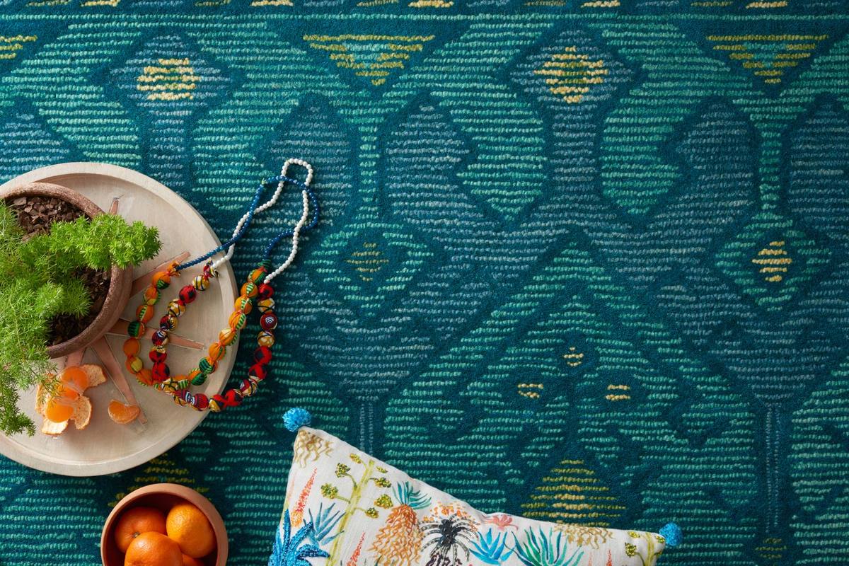 GQ-02 Green/Teal Rug
