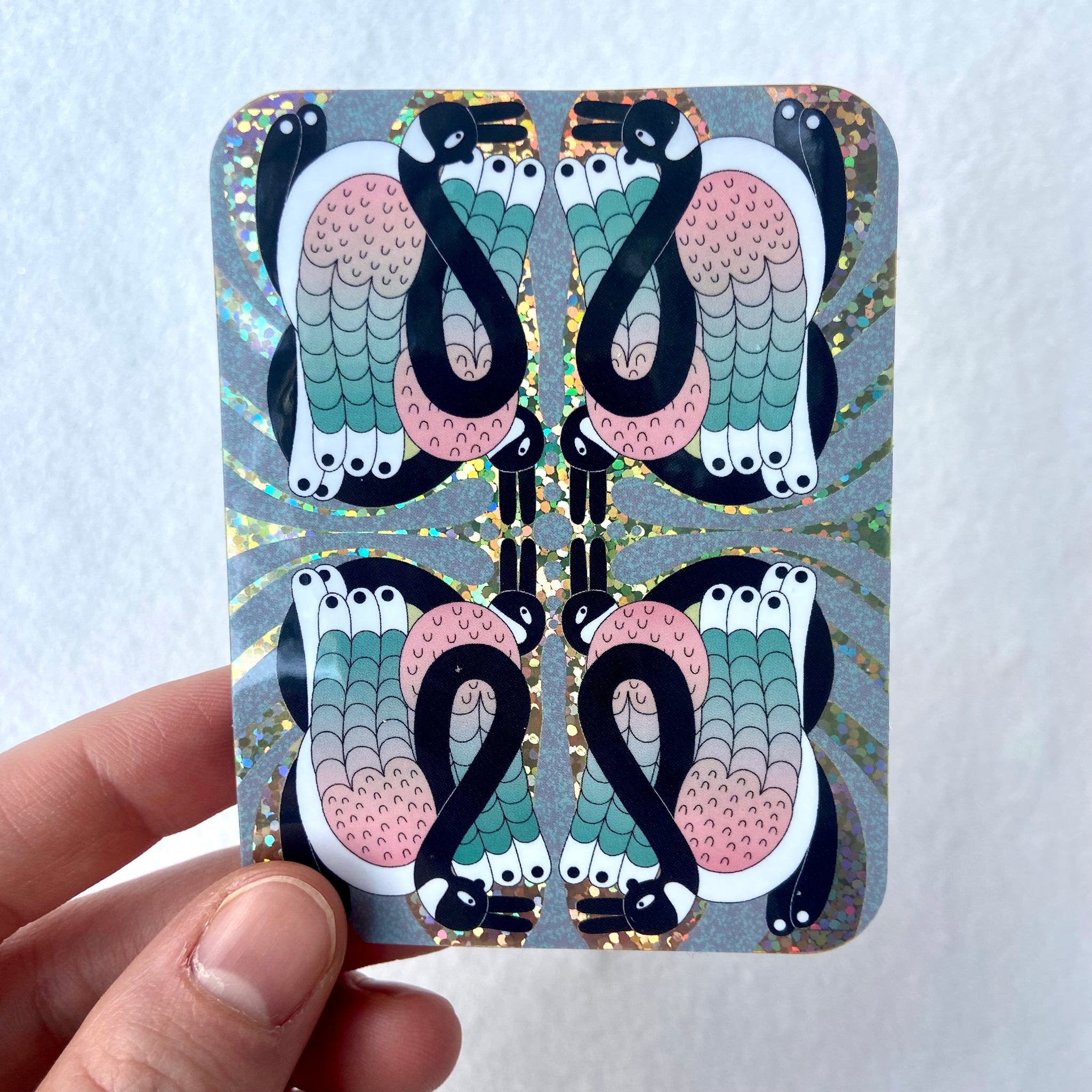 Goose Loop Sticker by Yonina Rollack