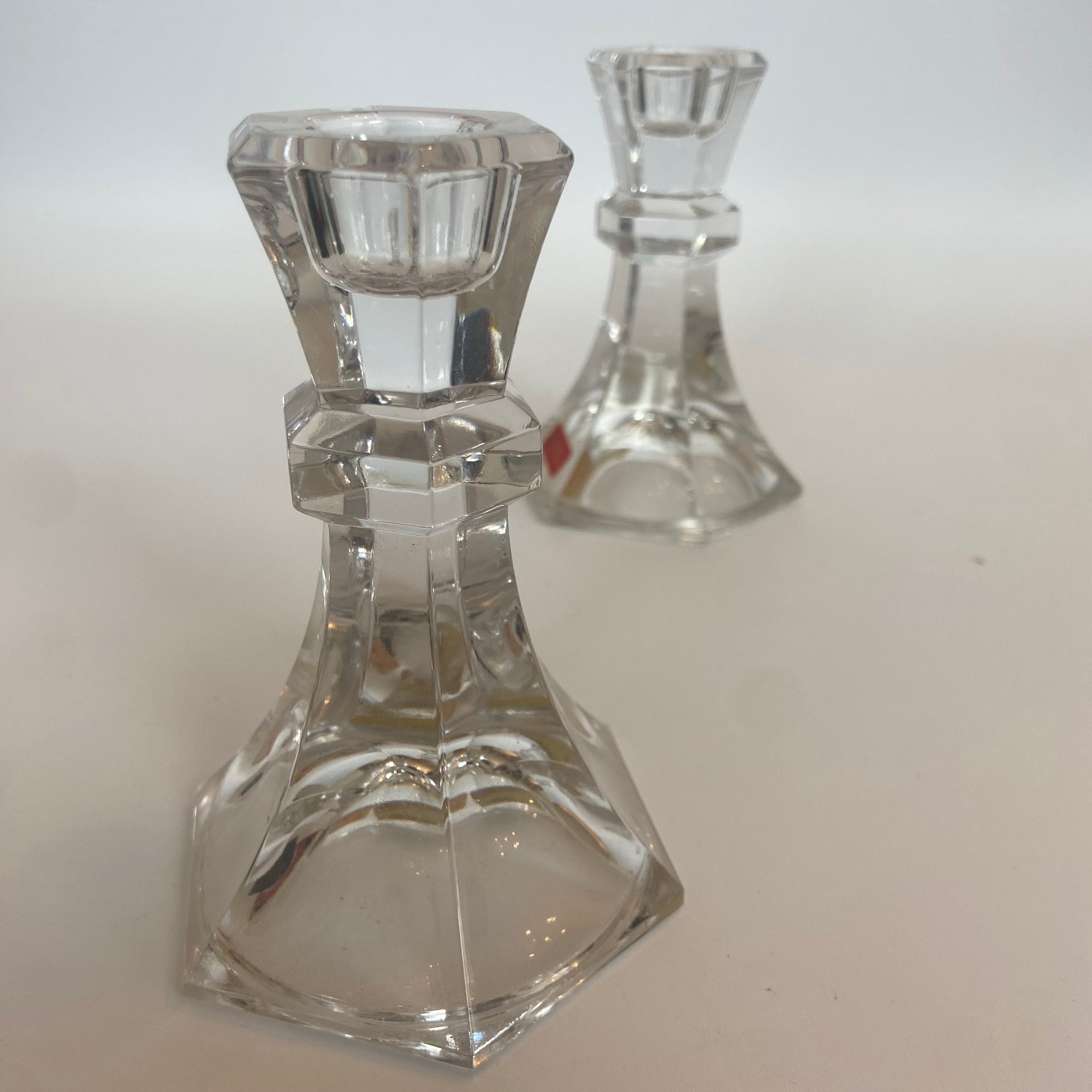 Crystal Clear Industries Candle Holders (set of two)