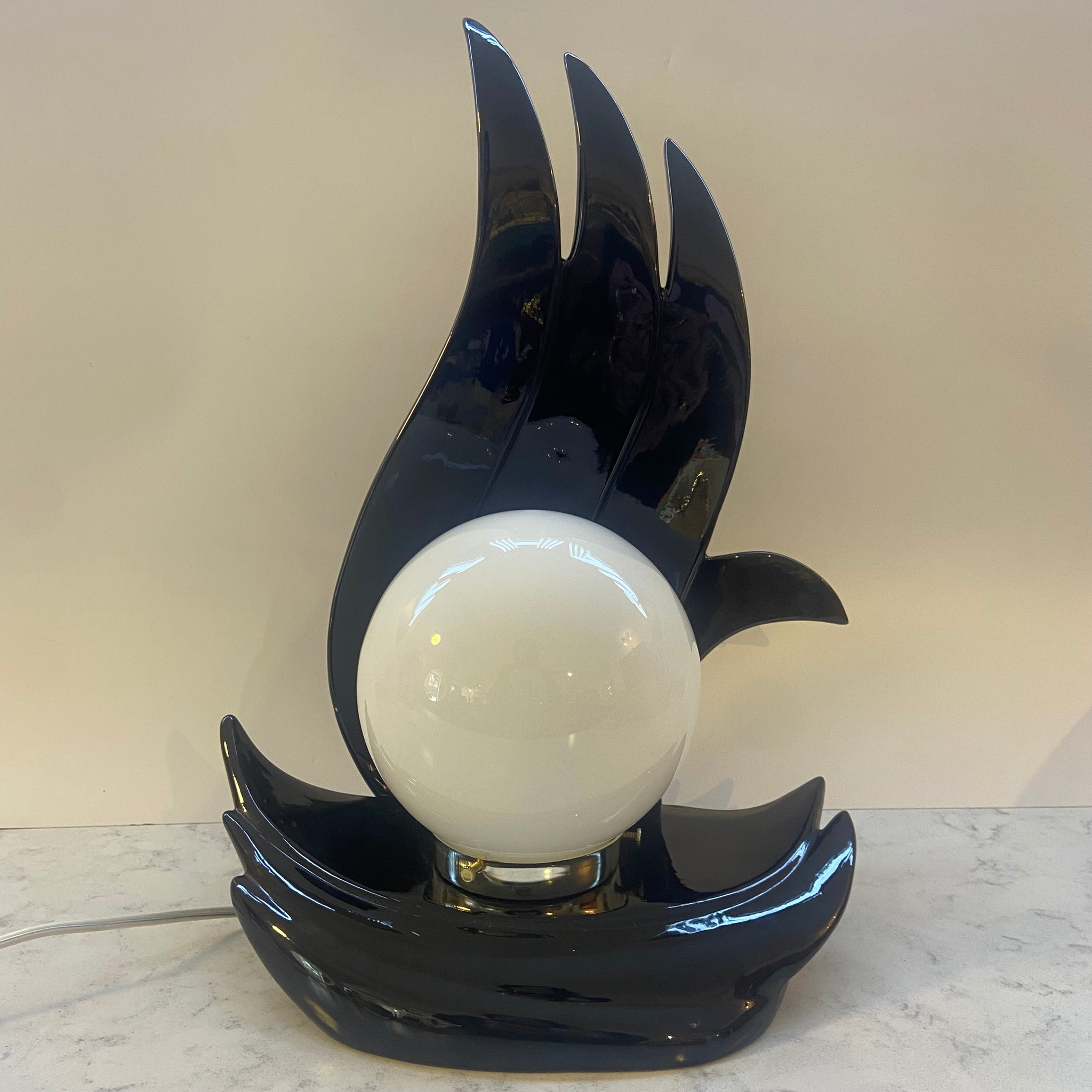 80's Wave Art Deco Table Light