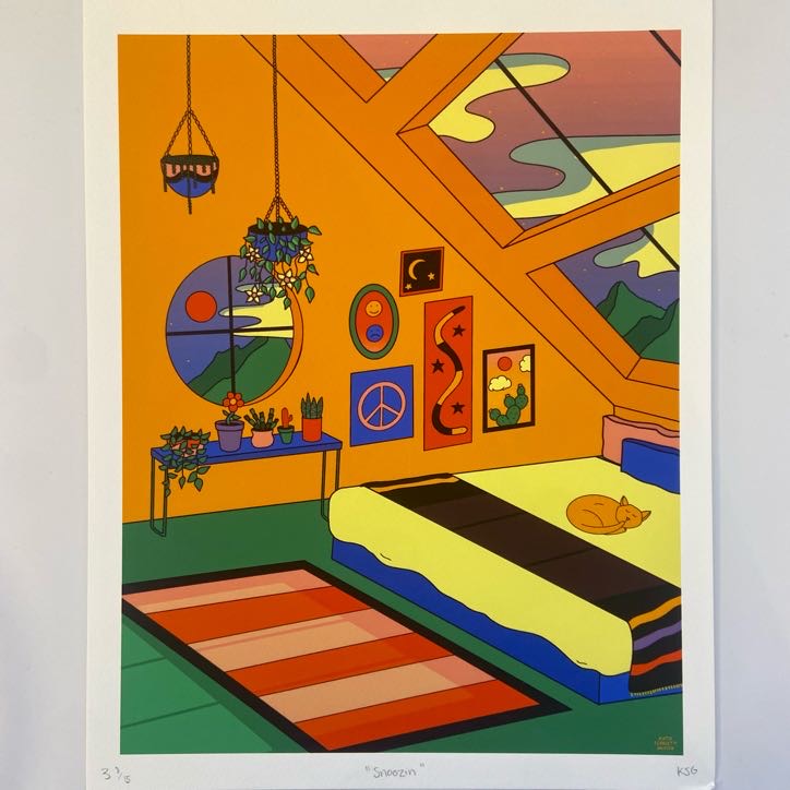 "Snoozin" Limited Edition Print by Katie Scarlett