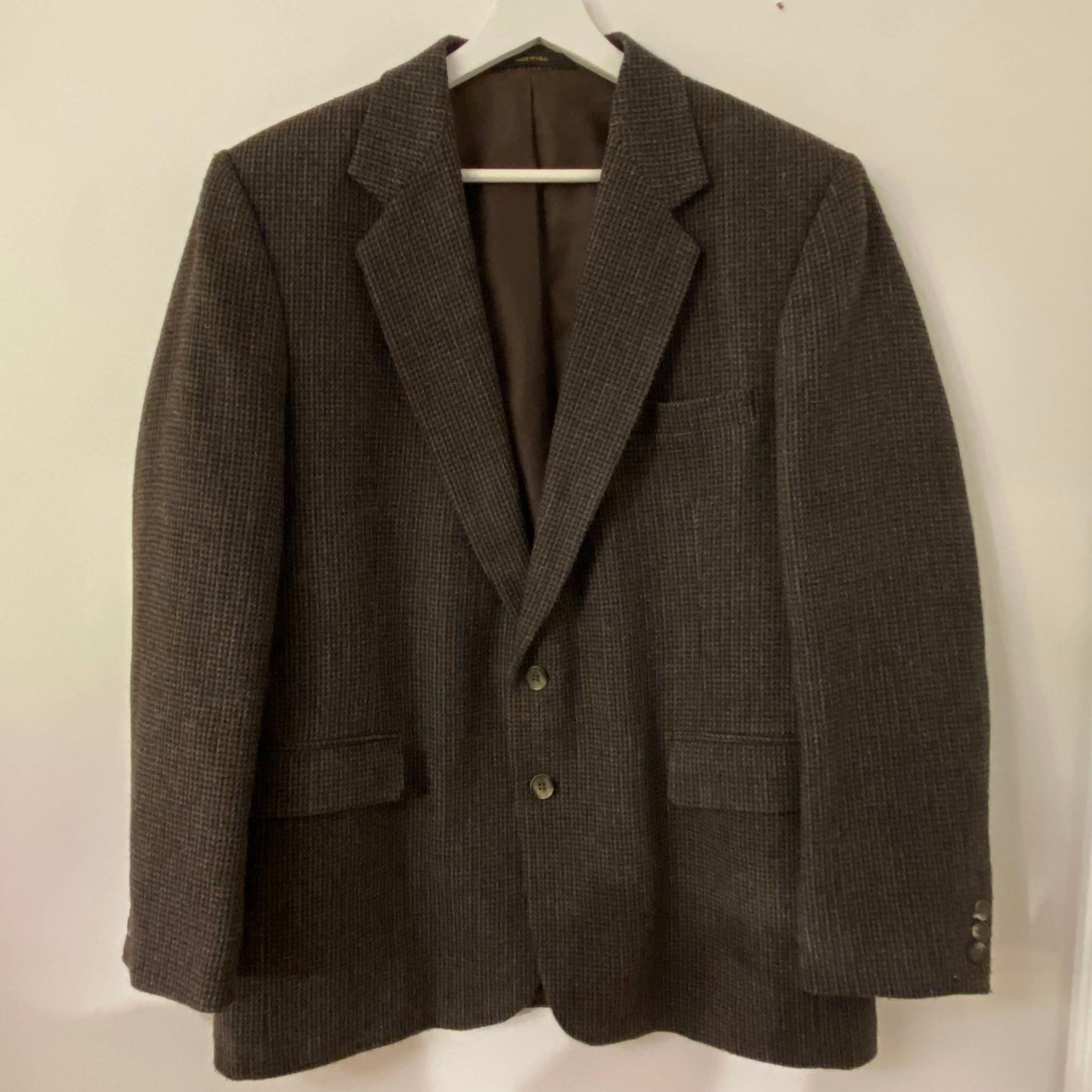 Wool Button Up Blazer- L