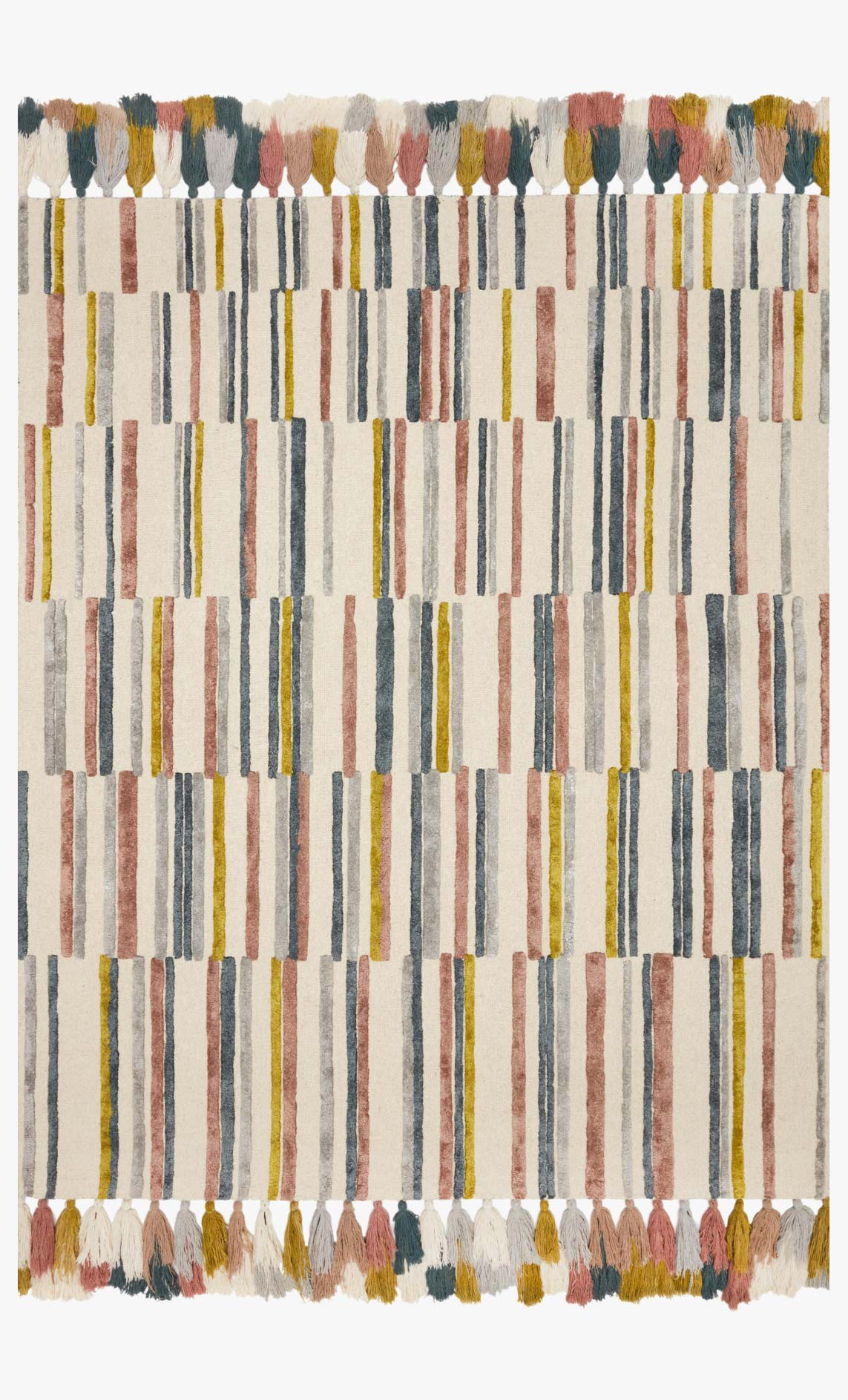 JAA-02 JB Ivory/ Multi Rug
