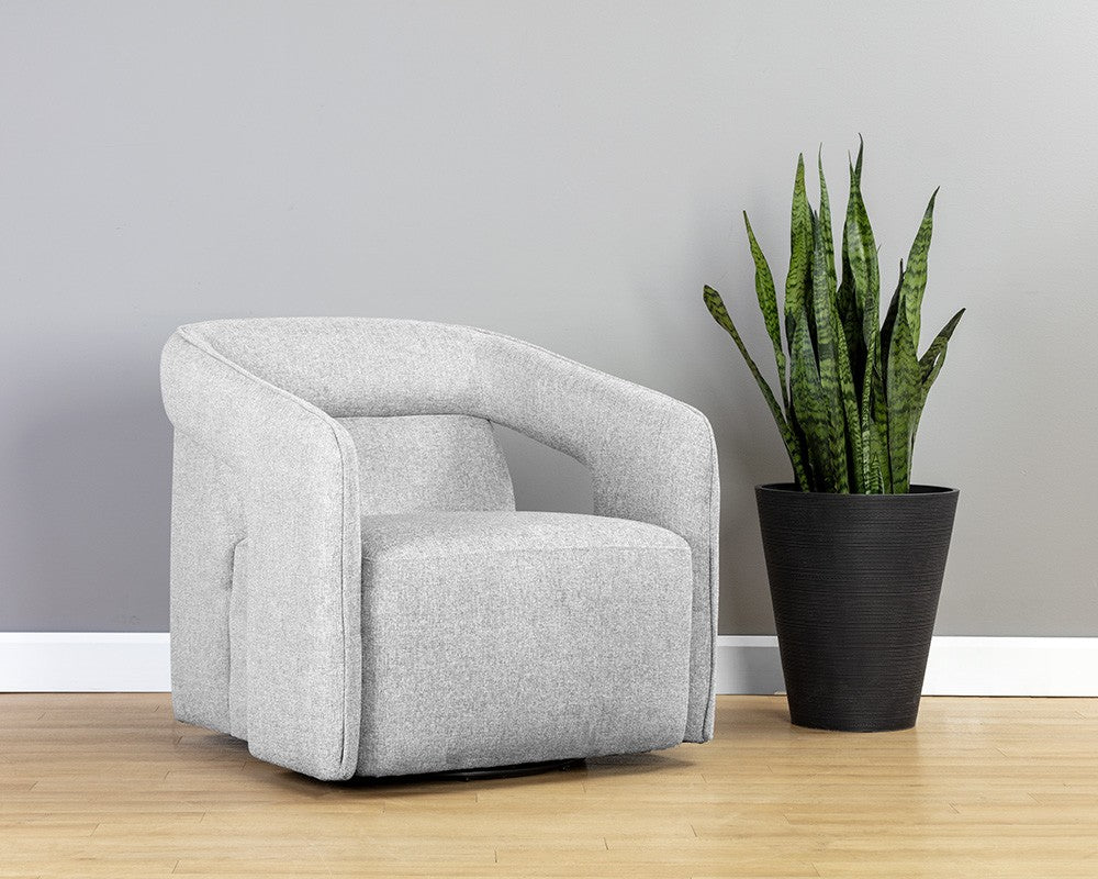 Kendrick Swivel Chair Grey
