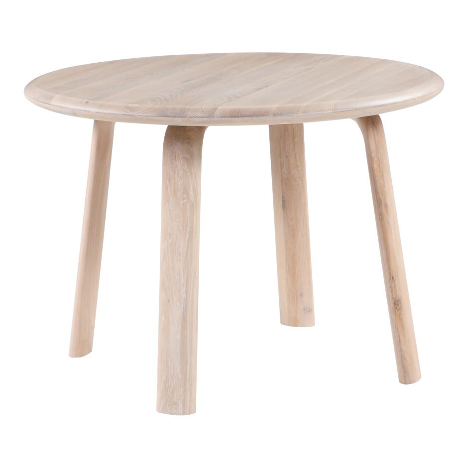 Malibu Round Dining Table- White Oak