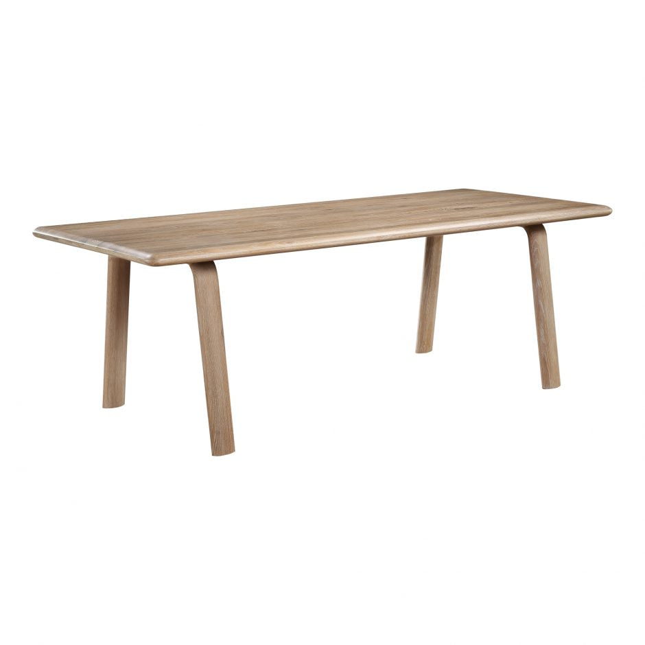 Malibu Rectangular Dining Table- White Oak