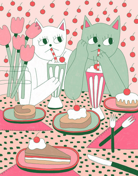 "Raspberry Mint" Print