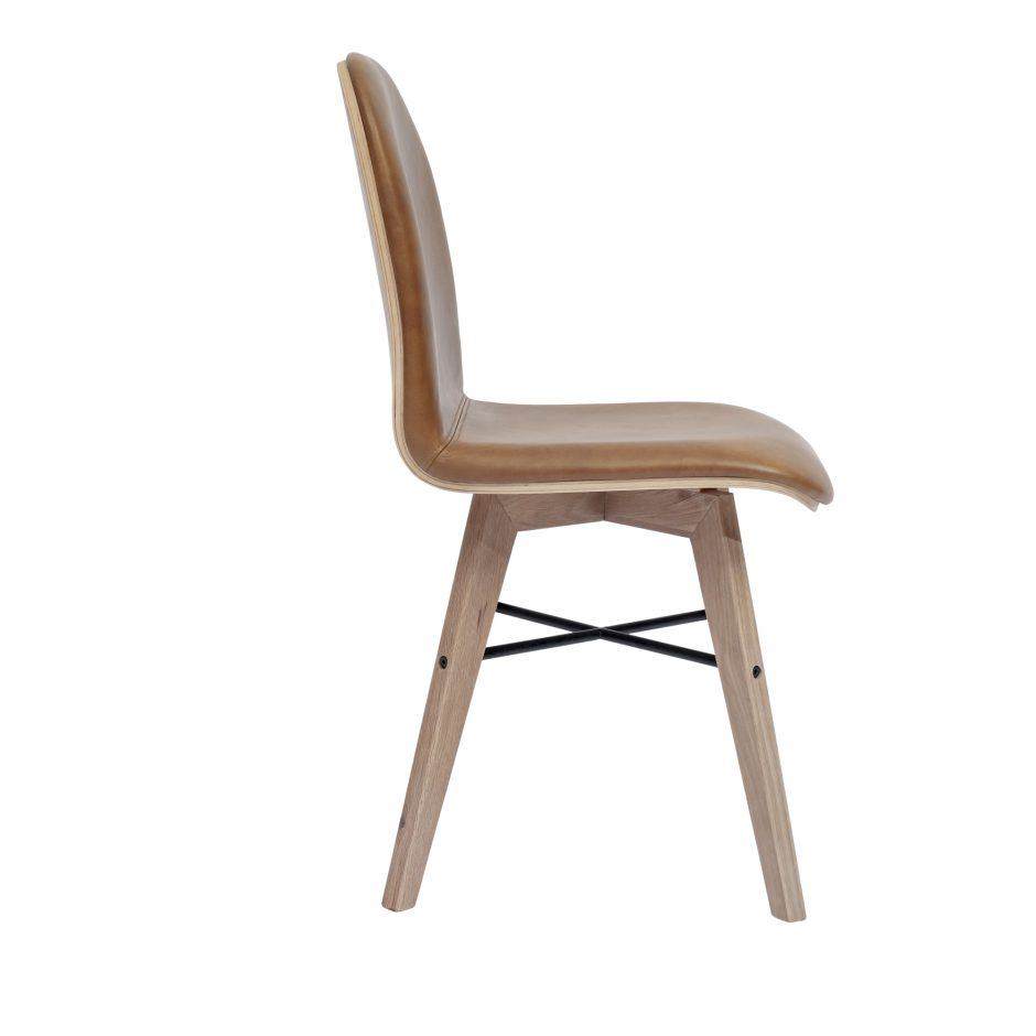Napoli Dining Chair- Tan Leather