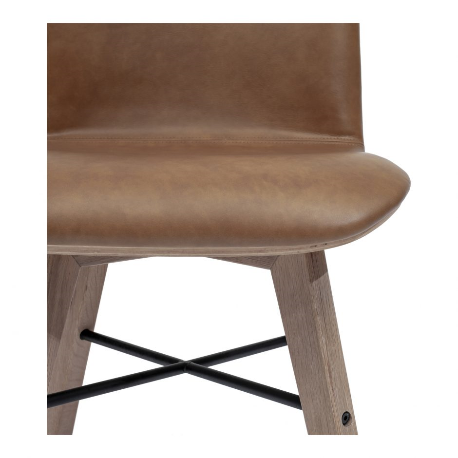 Napoli Dining Chair | Tan Leather
