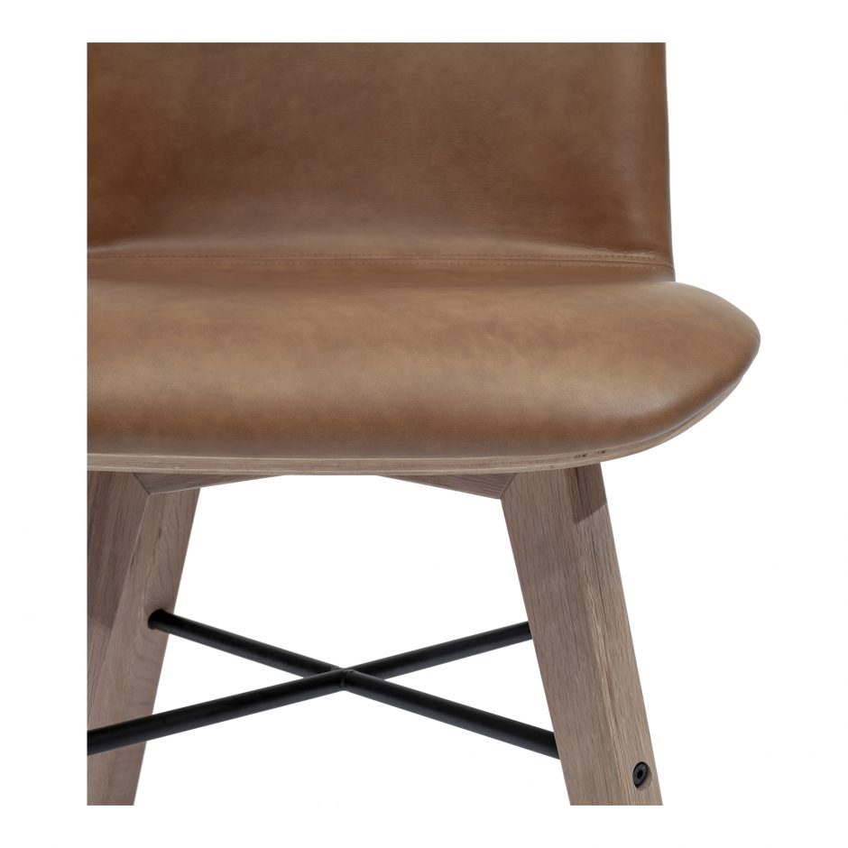 Napoli Dining Chair- Tan Leather