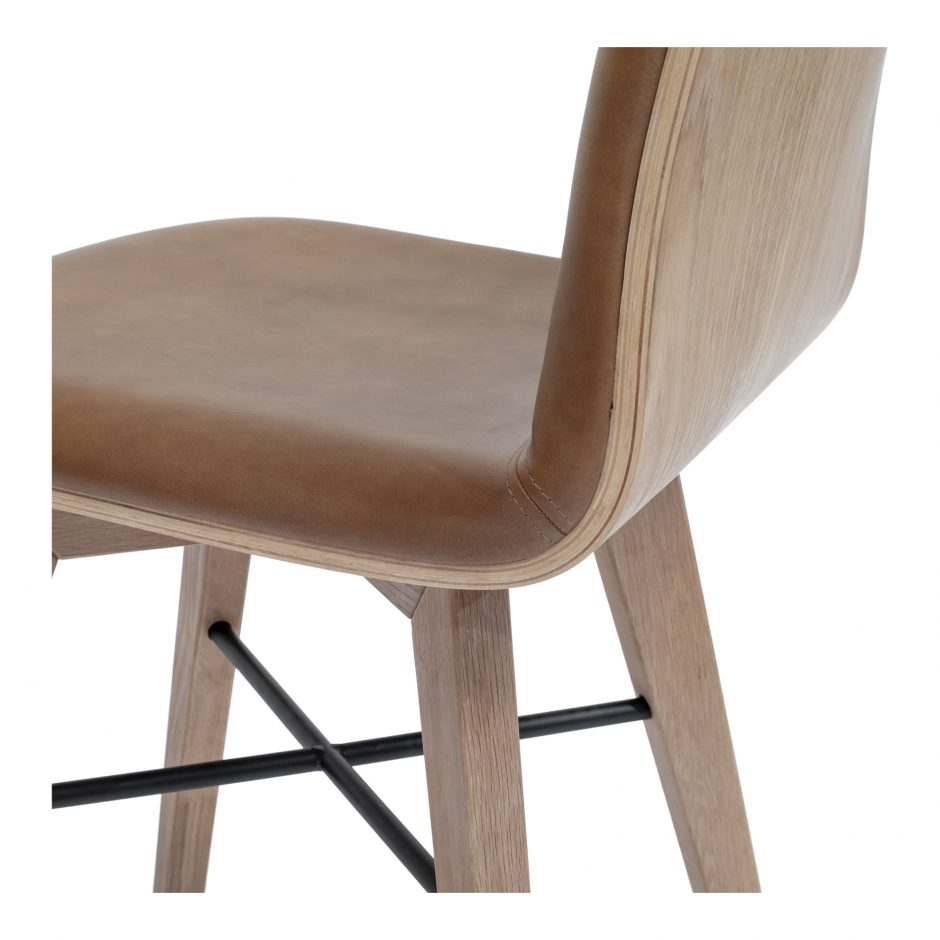 Napoli Dining Chair | Tan Leather
