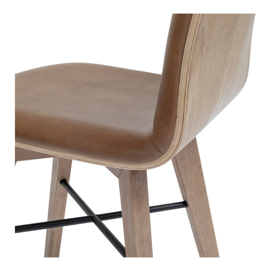 Napoli Dining Chair- Tan Leather