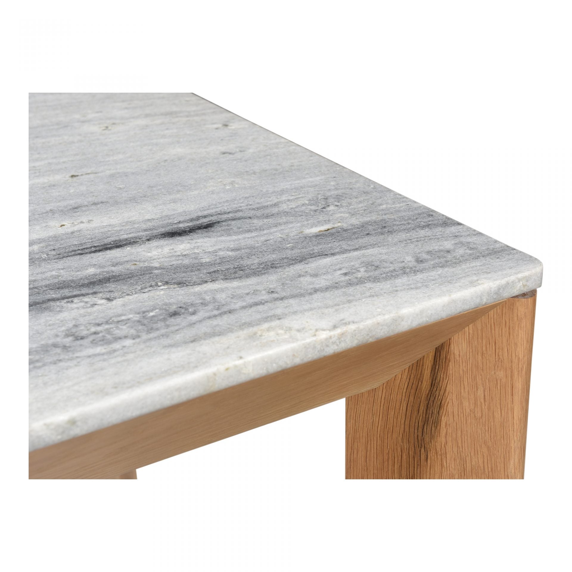 Angle Grey Marble Table - Large