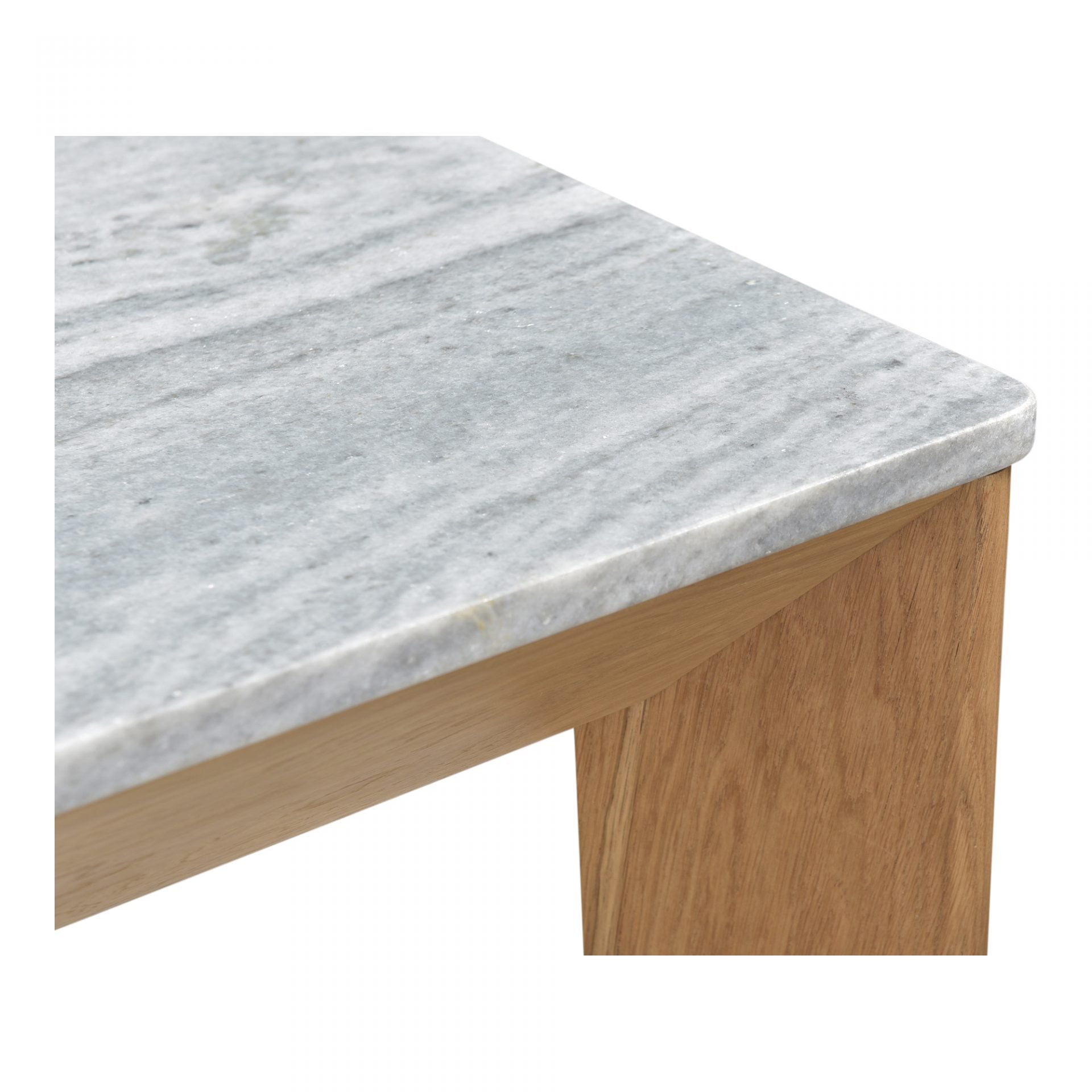 Angle Grey Marble Table - Small