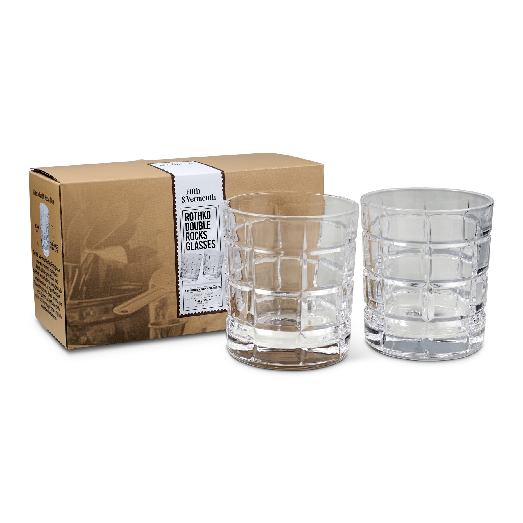 Rothko Double Rocks Glass Sets (11 oz / 325 ml)