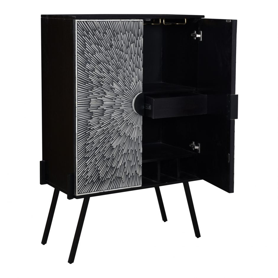 Sunburst Wine Cabinet – Alt Haus Interior Design