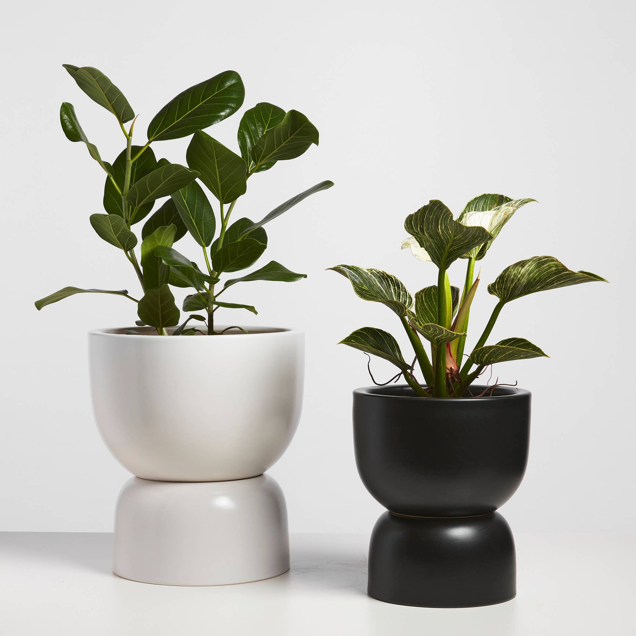 Ceramic Hourglass Planter - 12"