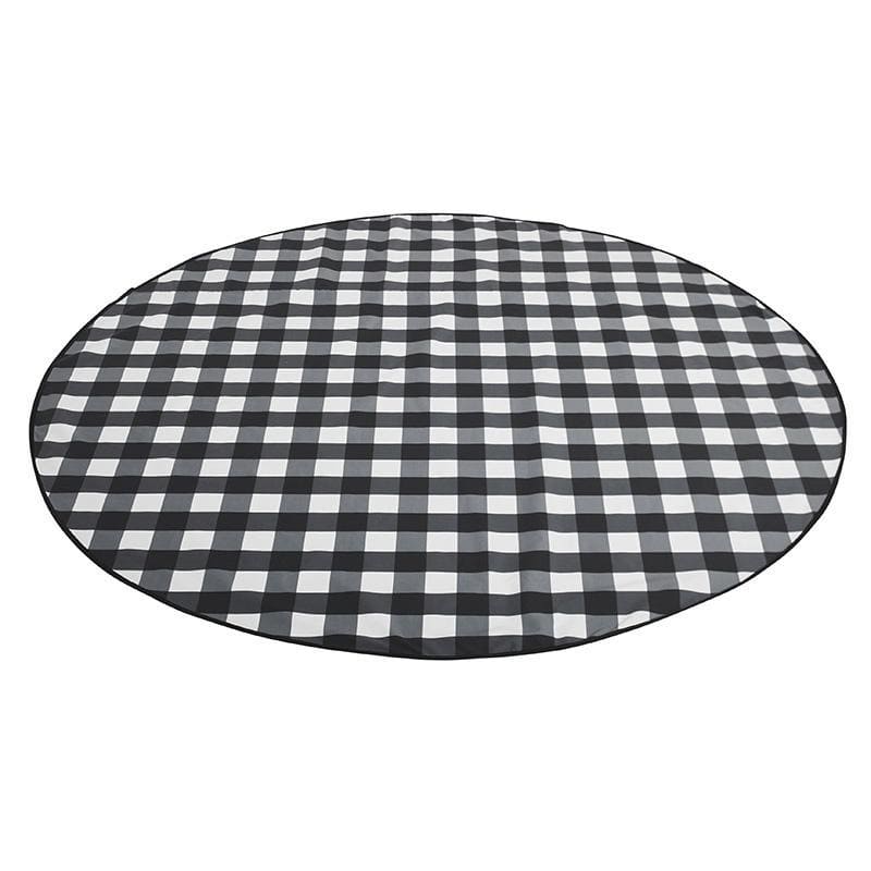 Love Rugs gingham black  -  Picnic Blankets  by  Basil Bangs