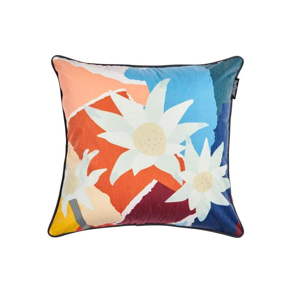 Outdoor Cushion wildflowers  -  Throw Pillows  by  Basil Bangs