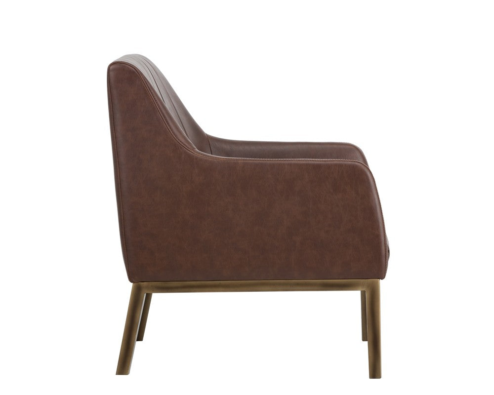 Wolfe Lounge Chair Brown