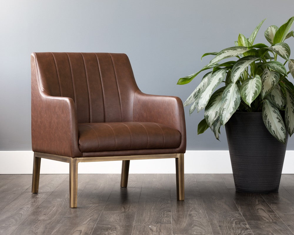 Wolfe Lounge Chair Brown
