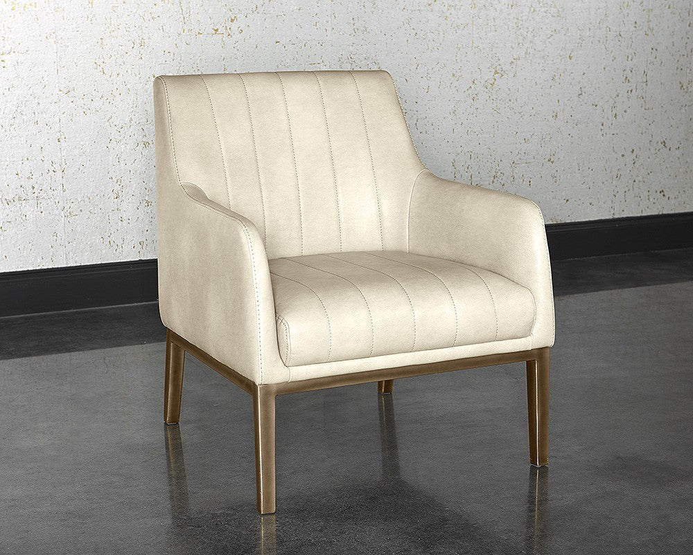 Wolfe Lounge Chair Cream