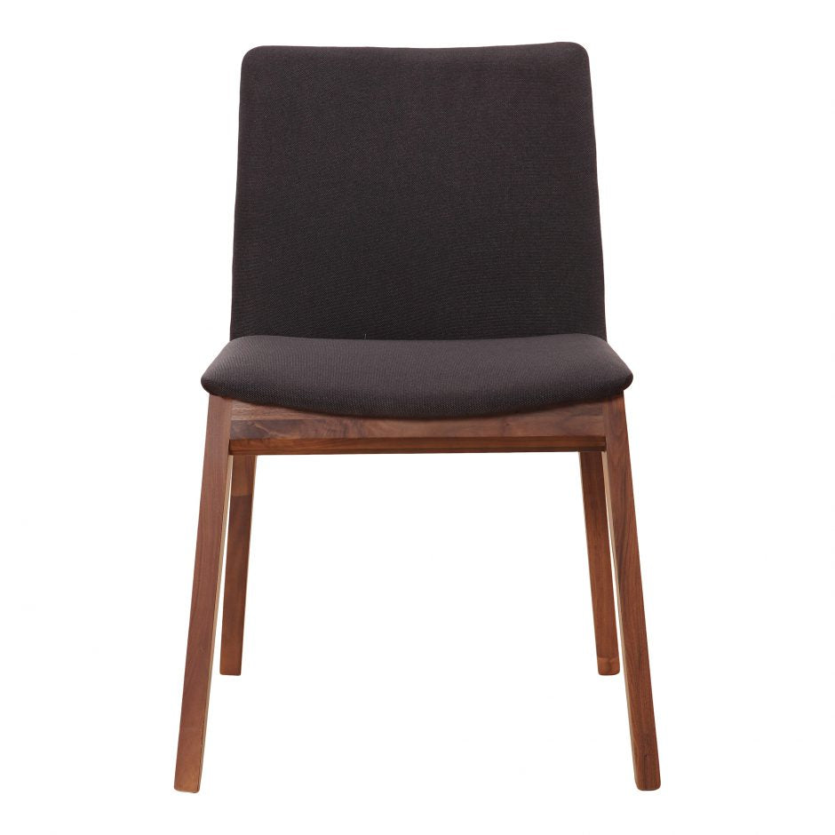 Deco Dining Chair- Black with Walnut