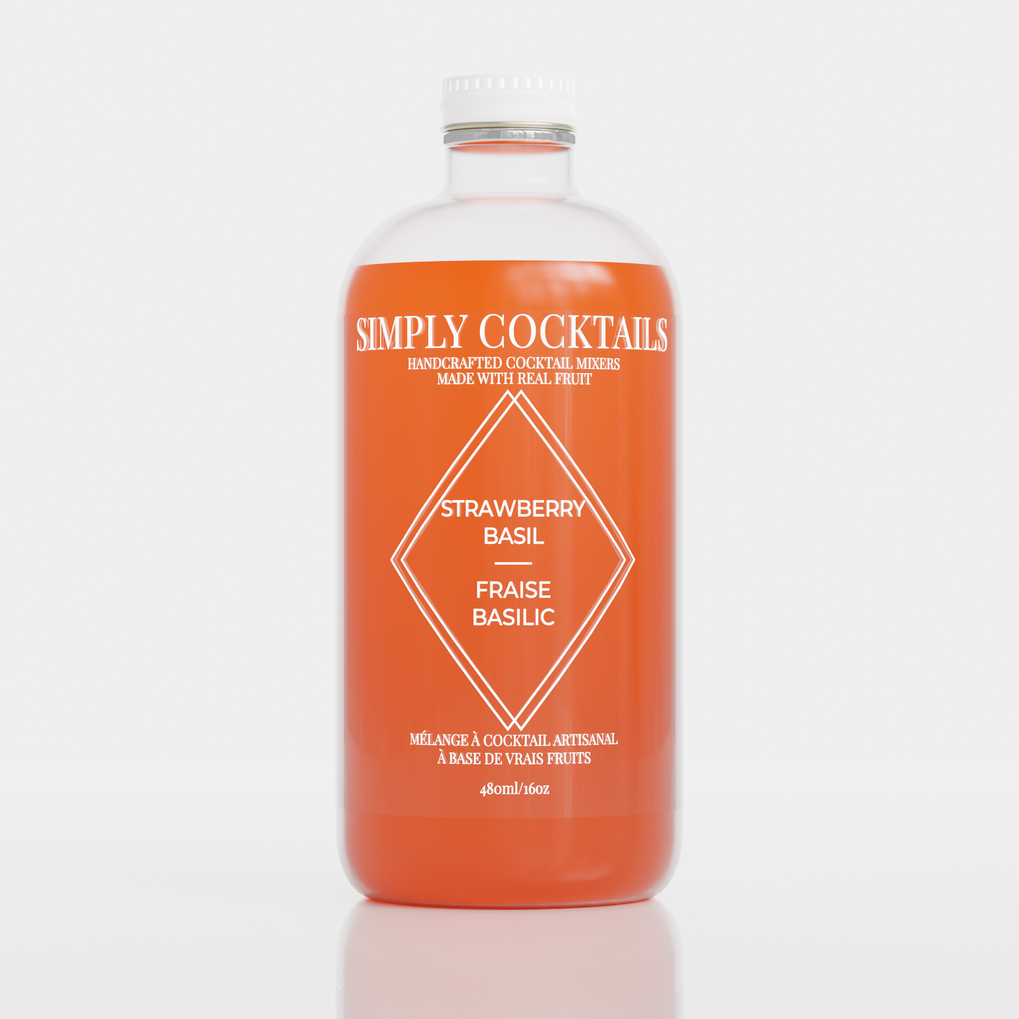 Strawberry Basil Mixer - 16oz
