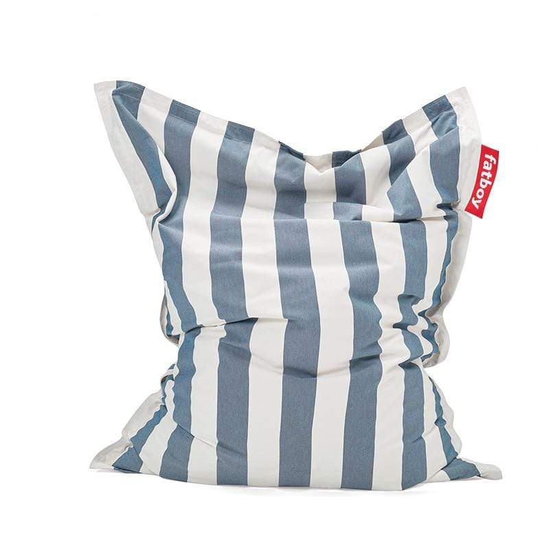 Slim Outdoor stripe ocean blue  -  Bean Bag Chairs  by  Fatboy