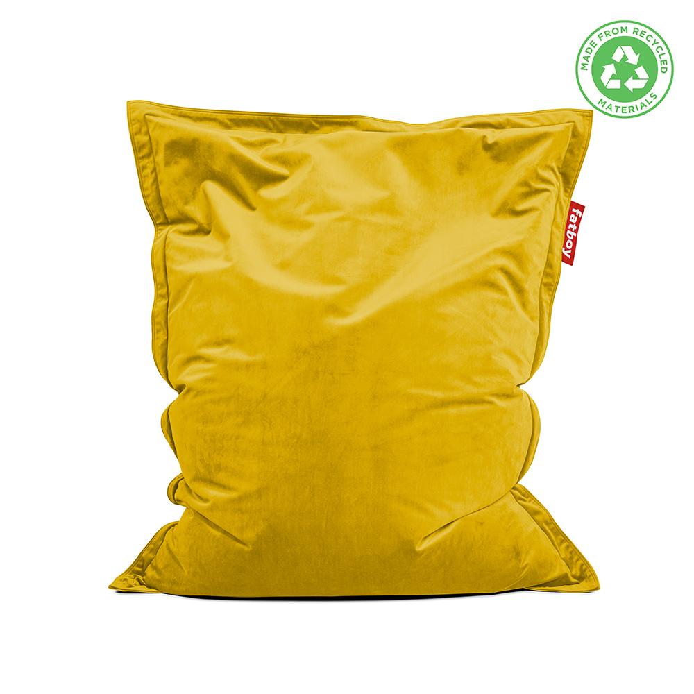 Slim Velvet gold honey  -  Bean Bag Chairs  by  Fatboy