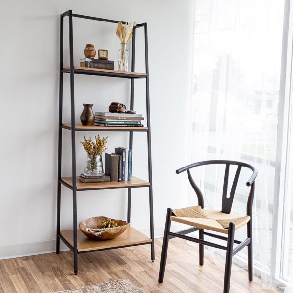 Frida Dining Chair - Black with Woven