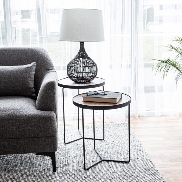 Gastown Nesting Tables – Walnut (Set of 2)