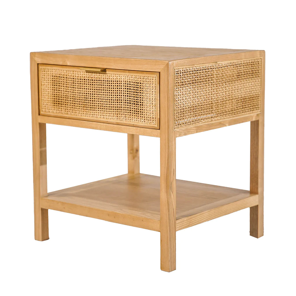 Rattan Side Table- Natural
