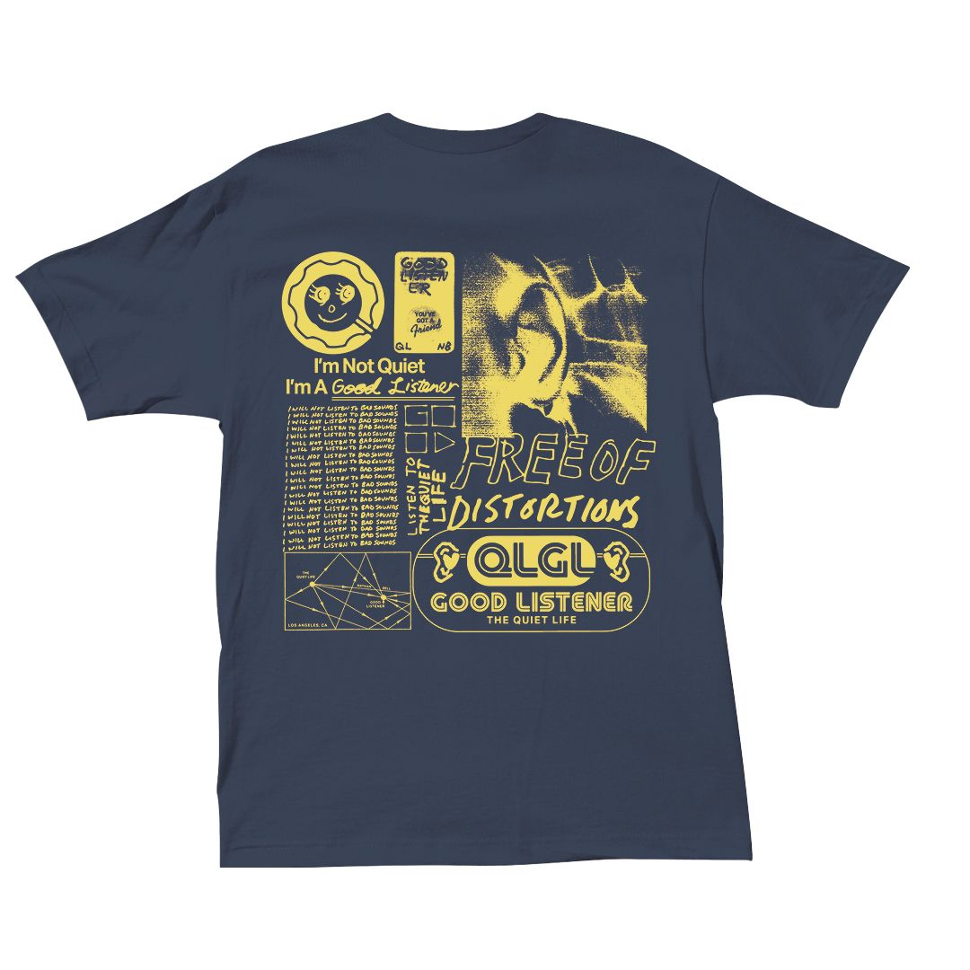 Good Listener T Shirt - Navy