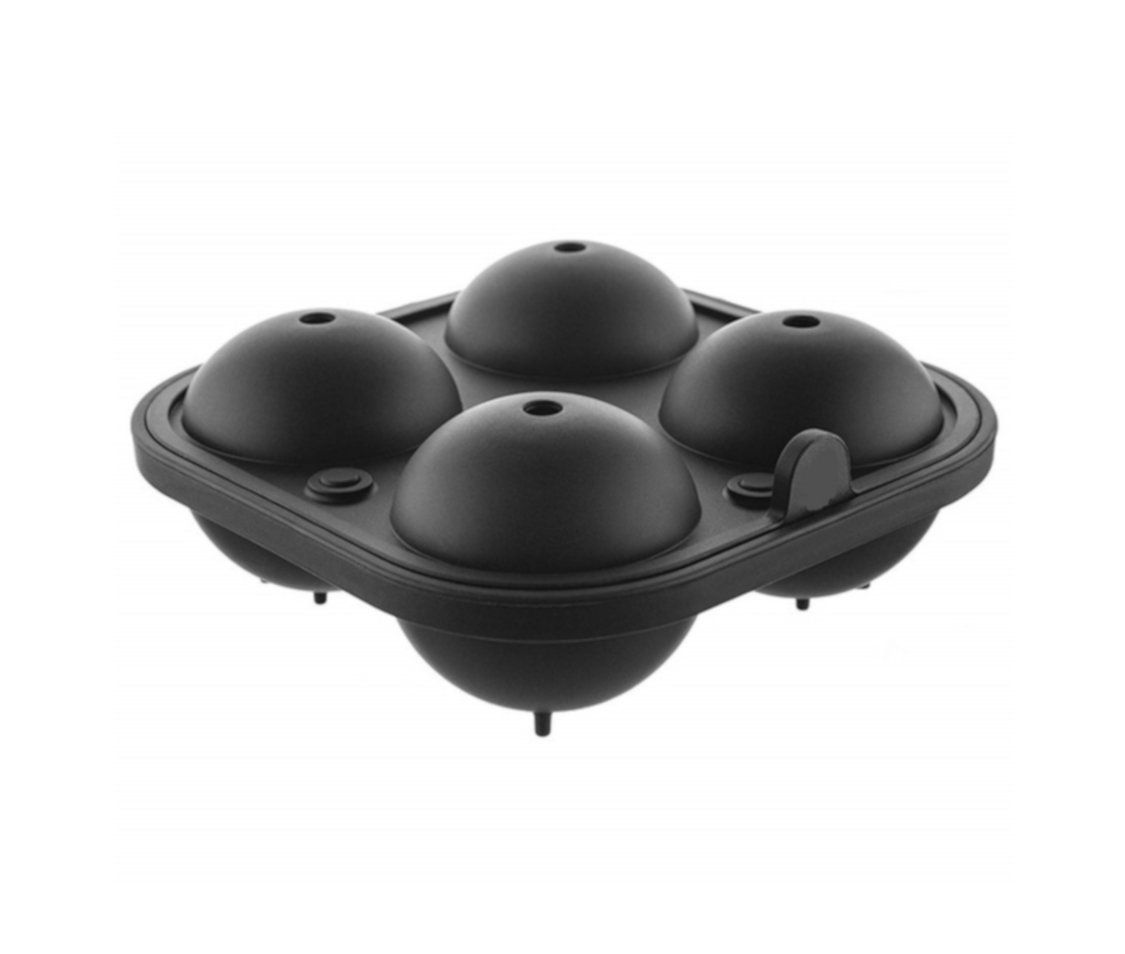 Extra Large Sphere Ice Mold - 4 Section Black