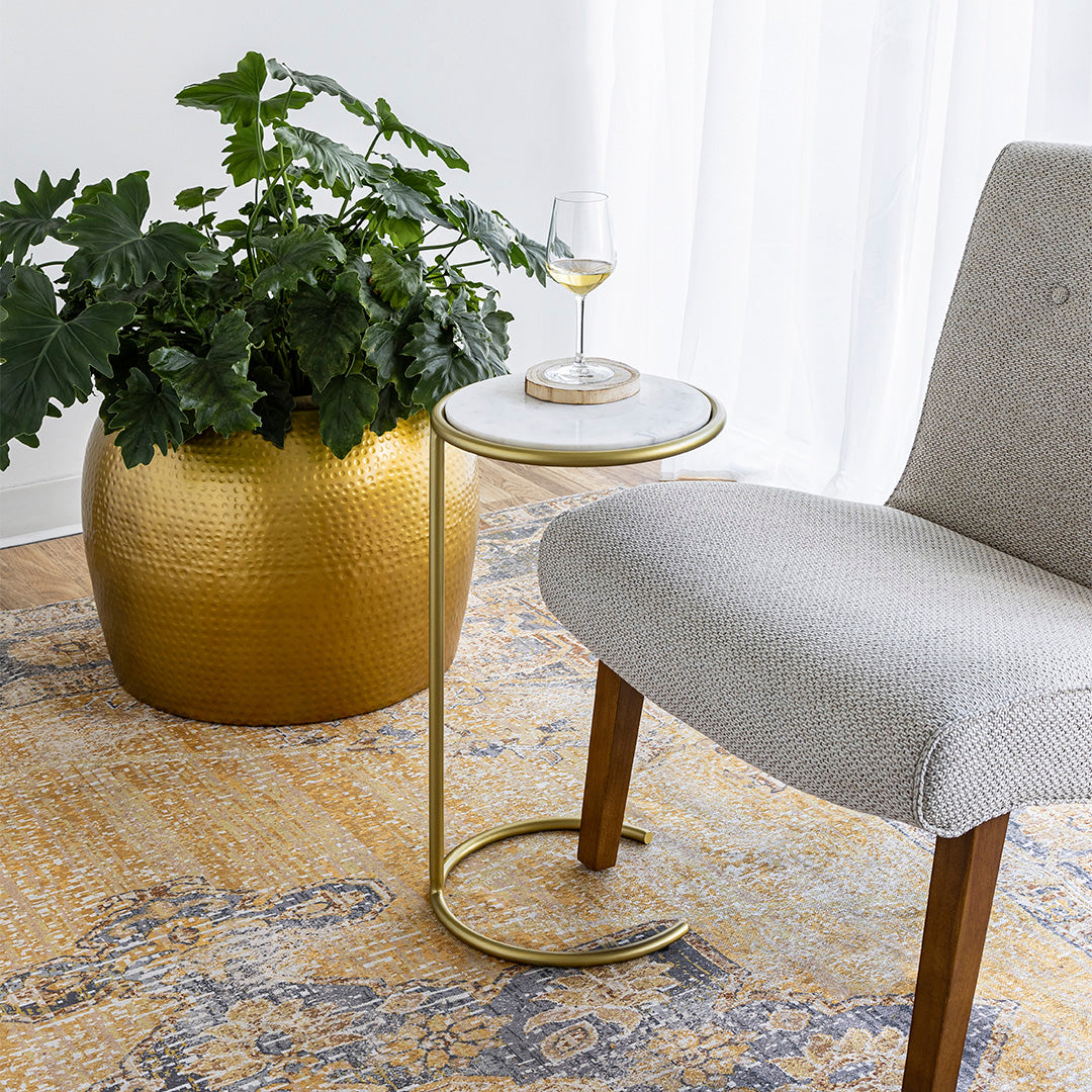 Noble Side Table- Gold