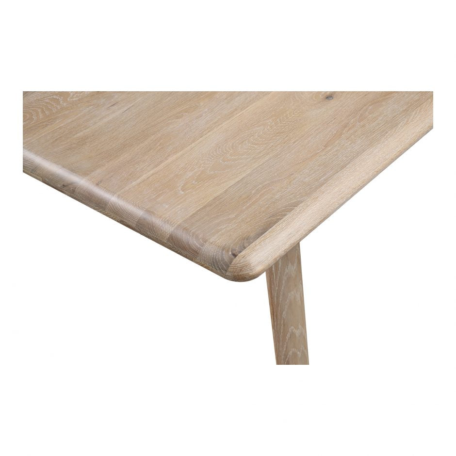 Malibu Rectangular Dining Table- White Oak