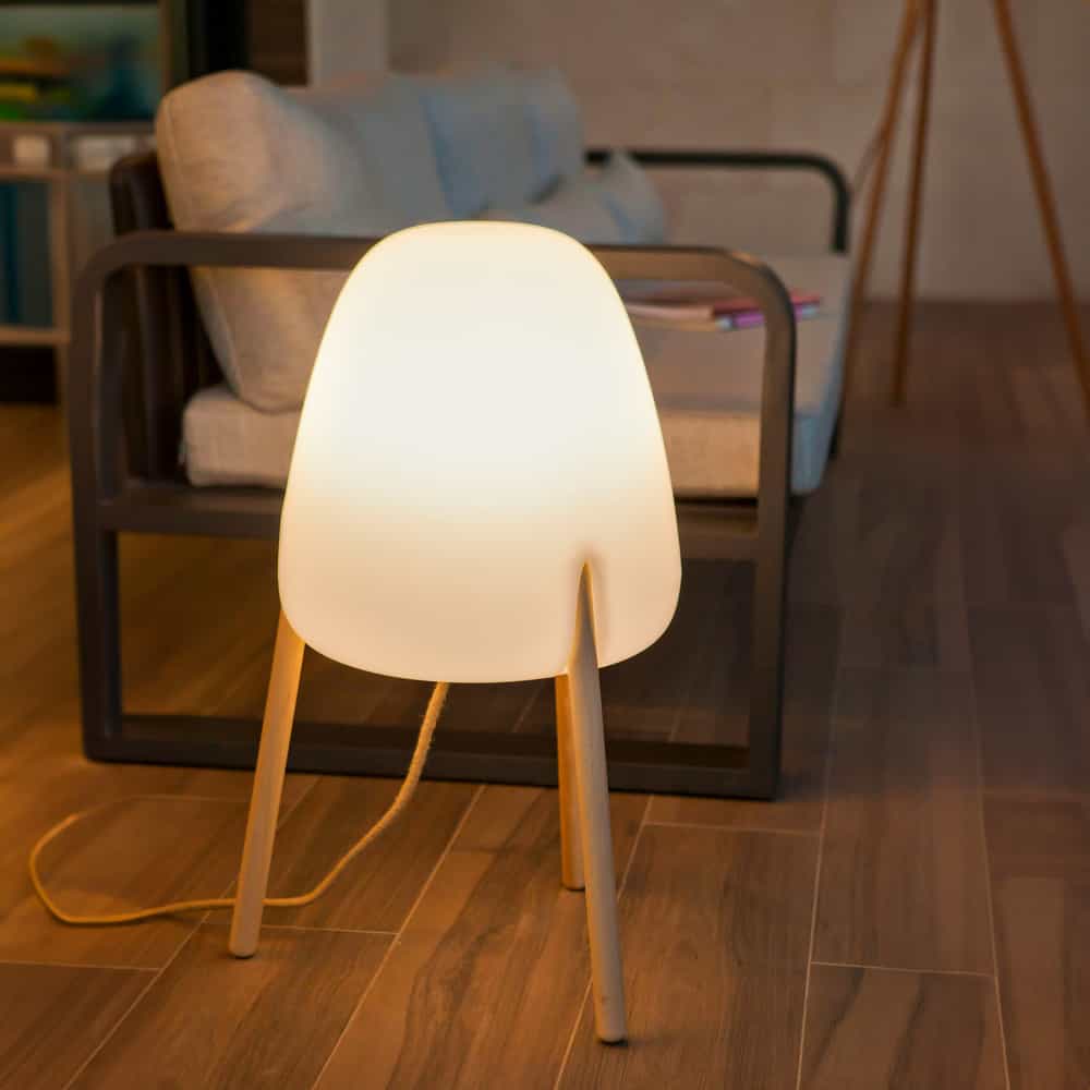 Unique and stylish, Rocket floor lamp by Newgarden adds elegance to any setting, indoor or outdoor.