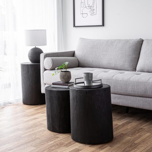 Nova Wide Round Stump | Black