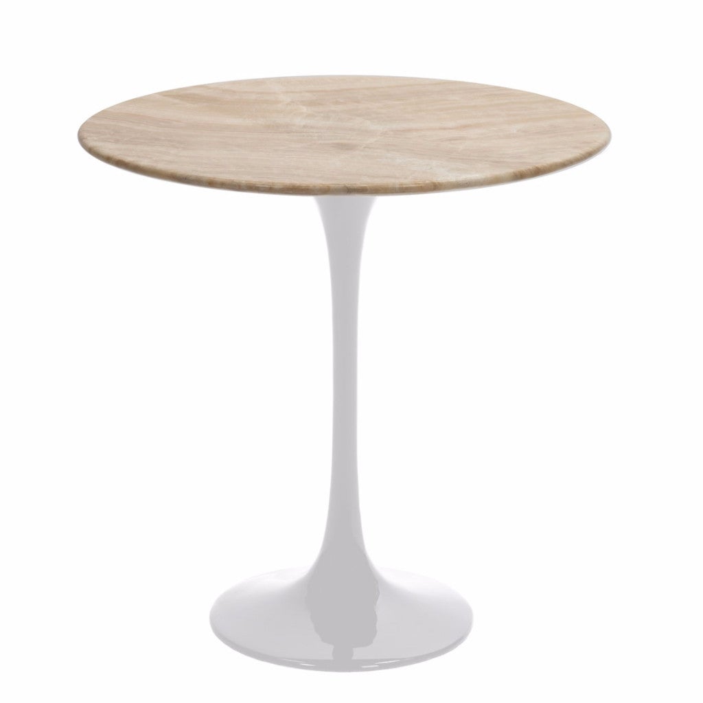 Barbell Side Table - White Base