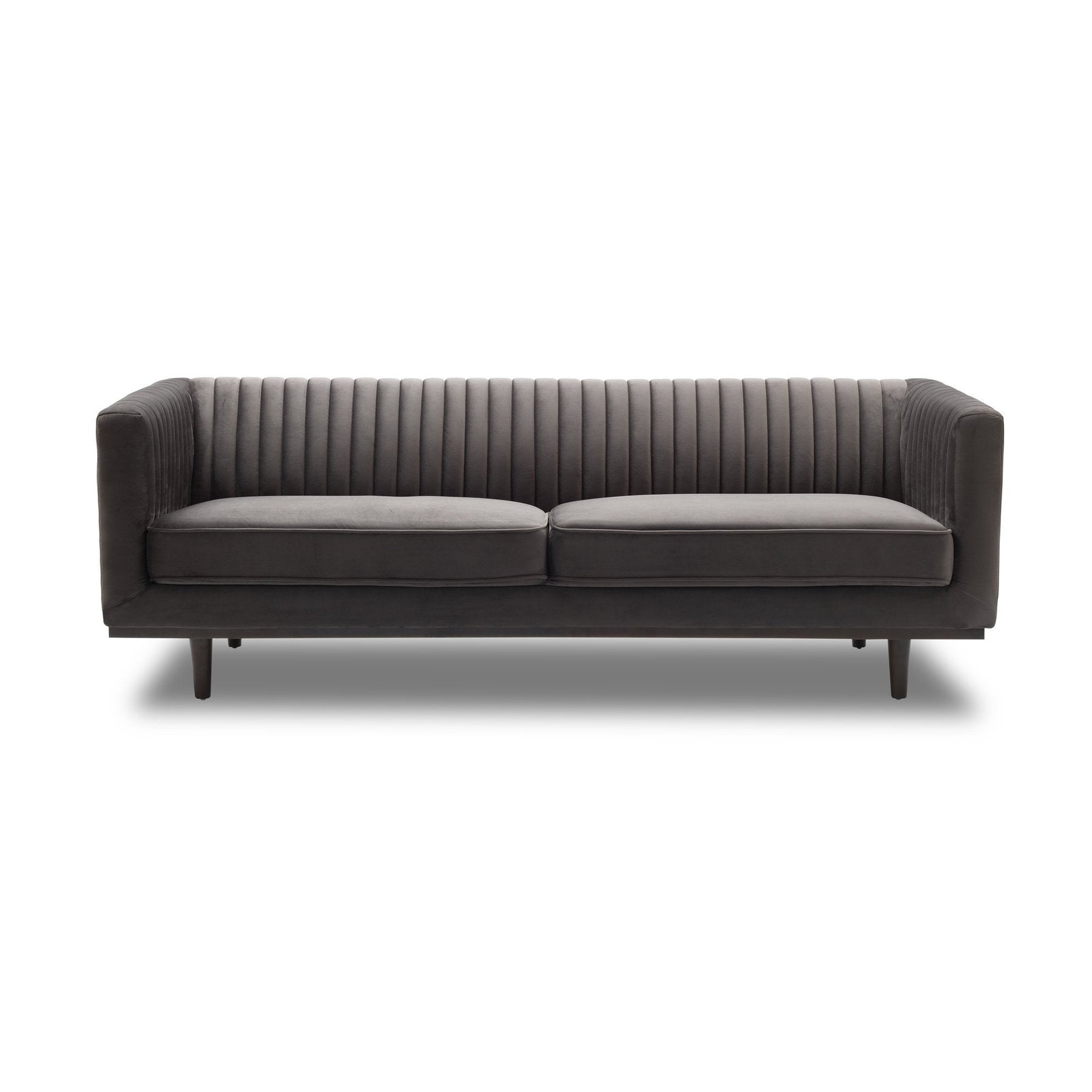 Sage Sofa- Stone Grey Velvet