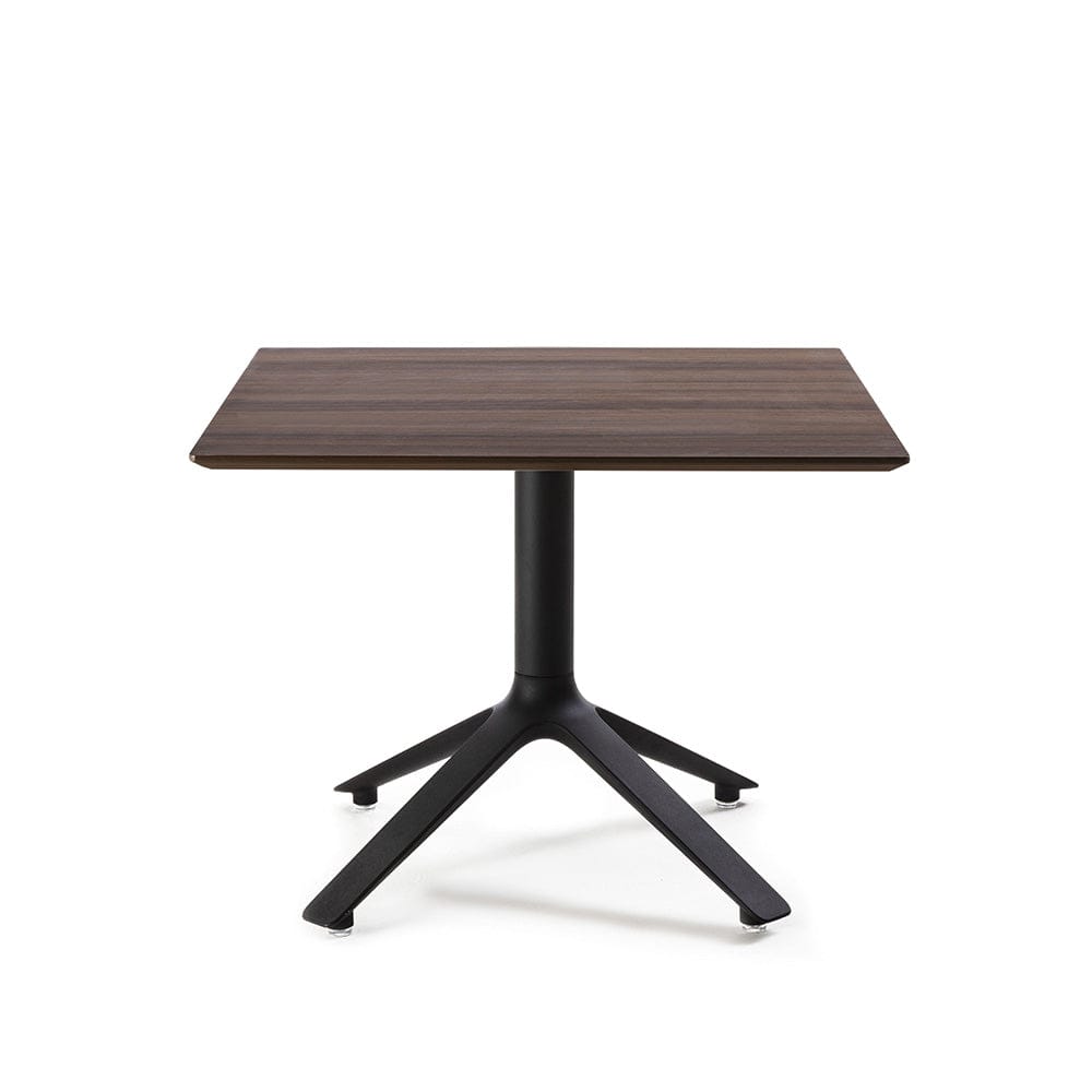 EEX - Side table w/ wooden top black / walnut / square  -  End Tables  by  TOOU