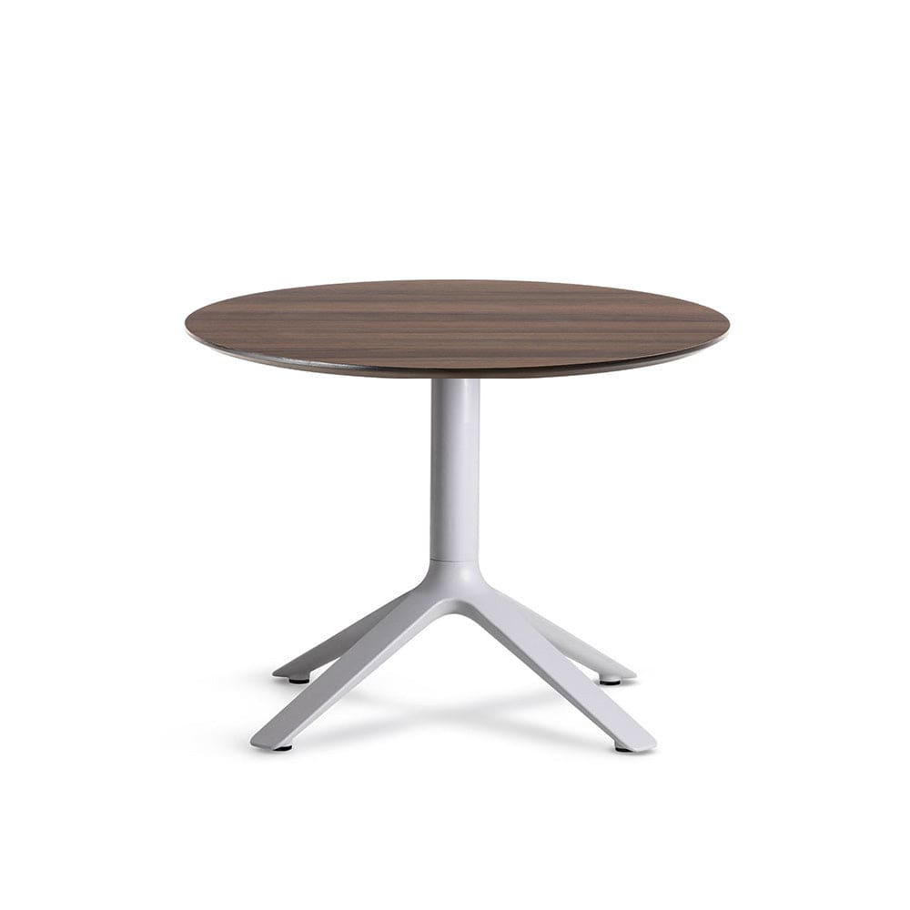 EEX - Side table w/ wooden top cool grey / walnut / round  -  End Tables  by  TOOU