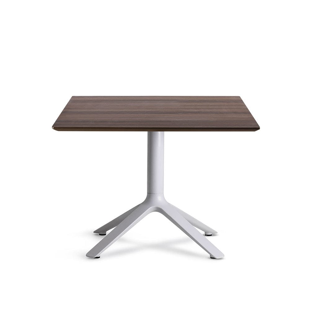 EEX - Side table w/ wooden top cool grey / walnut / square  -  End Tables  by  TOOU