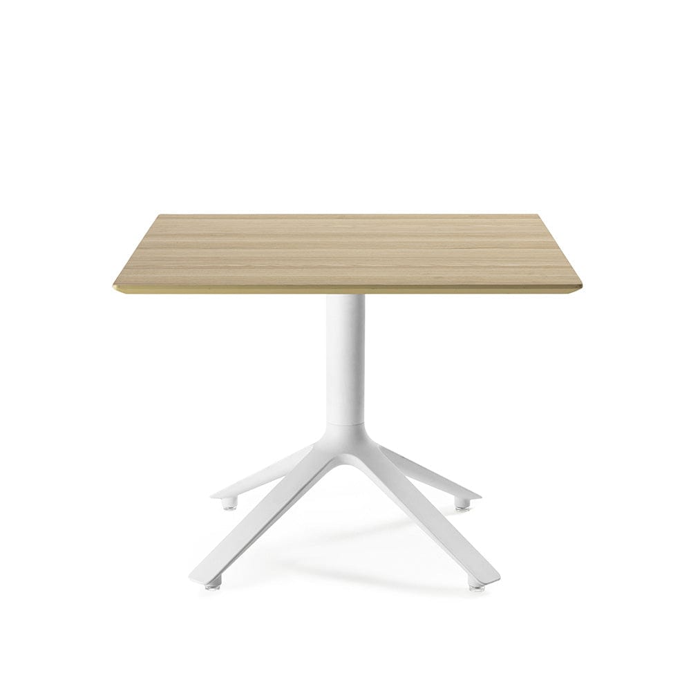 EEX - Side table w/ wooden top white / natural / square  -  End Tables  by  TOOU