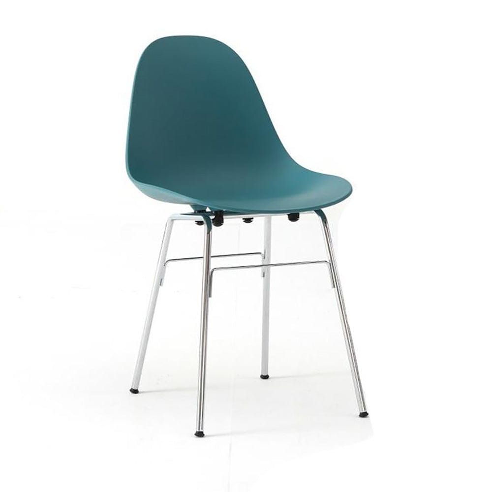 TA - Chair chrome / ocean blue  -  Chairs  by  TOOU
