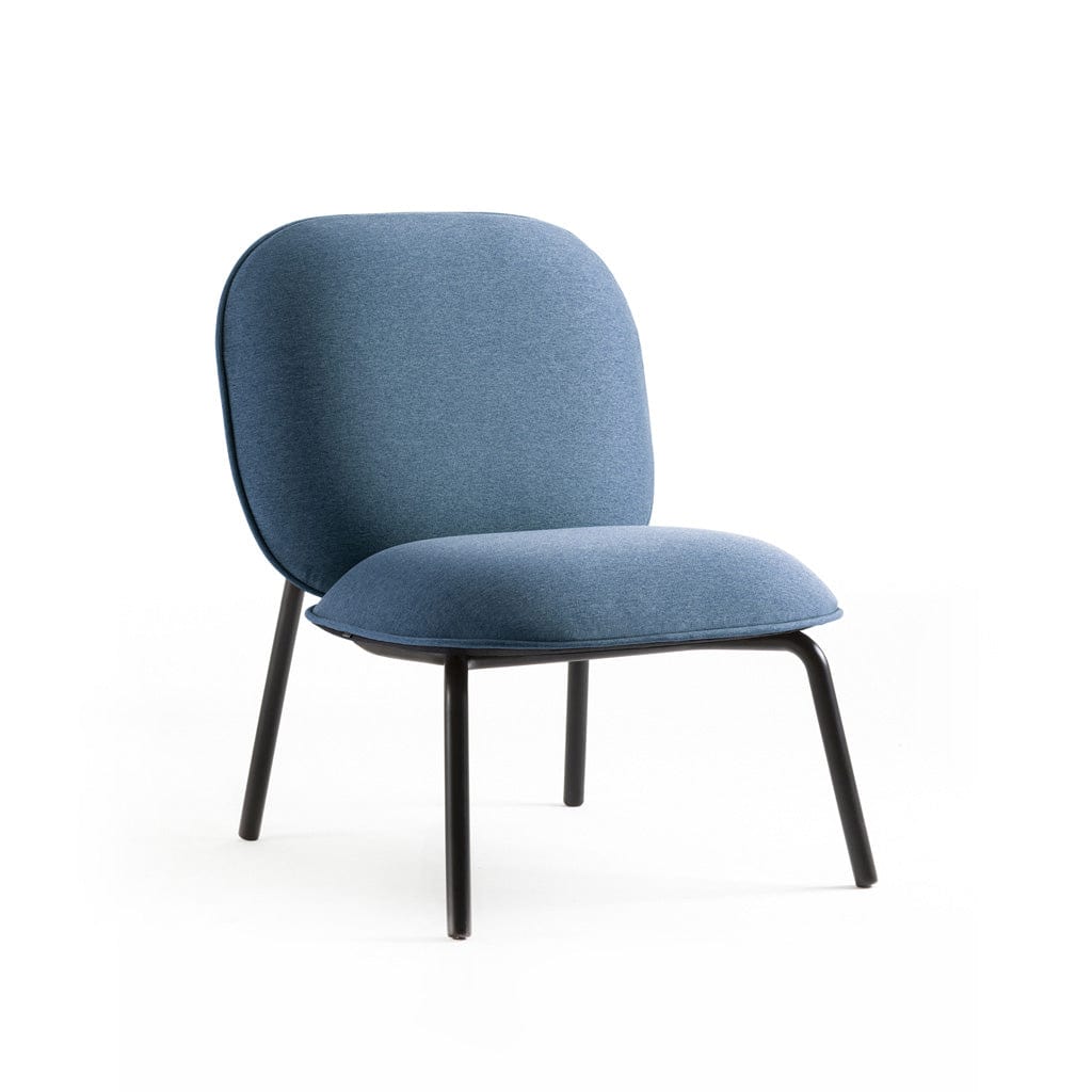 Tasca - Lounge chair & Ottoman, Standard fabric lounge chair / blue  -  Chairs  by  TOOU